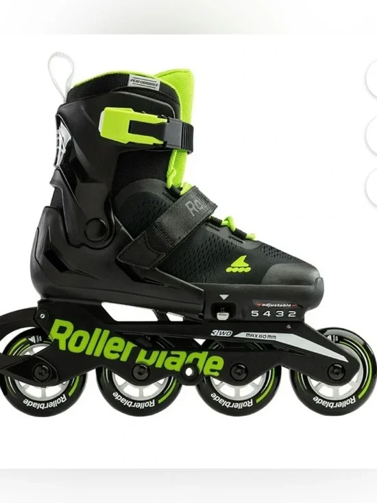 Rollerblade Microblade Inline Skate for Boys Adj. Size 5-8 - Picture 3 of 9